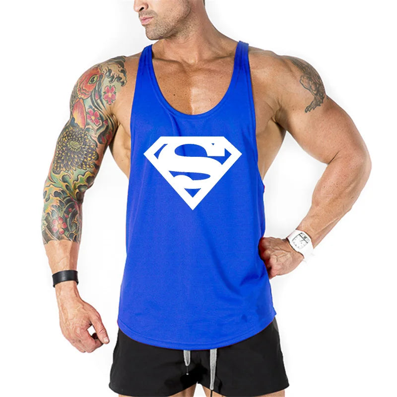 Men's Brand Bodybuilding  Fitness Gym Mens Tank Tops Shirt Clothing Muscle Sleeveless Singlets Fashion Workout Sports Vest