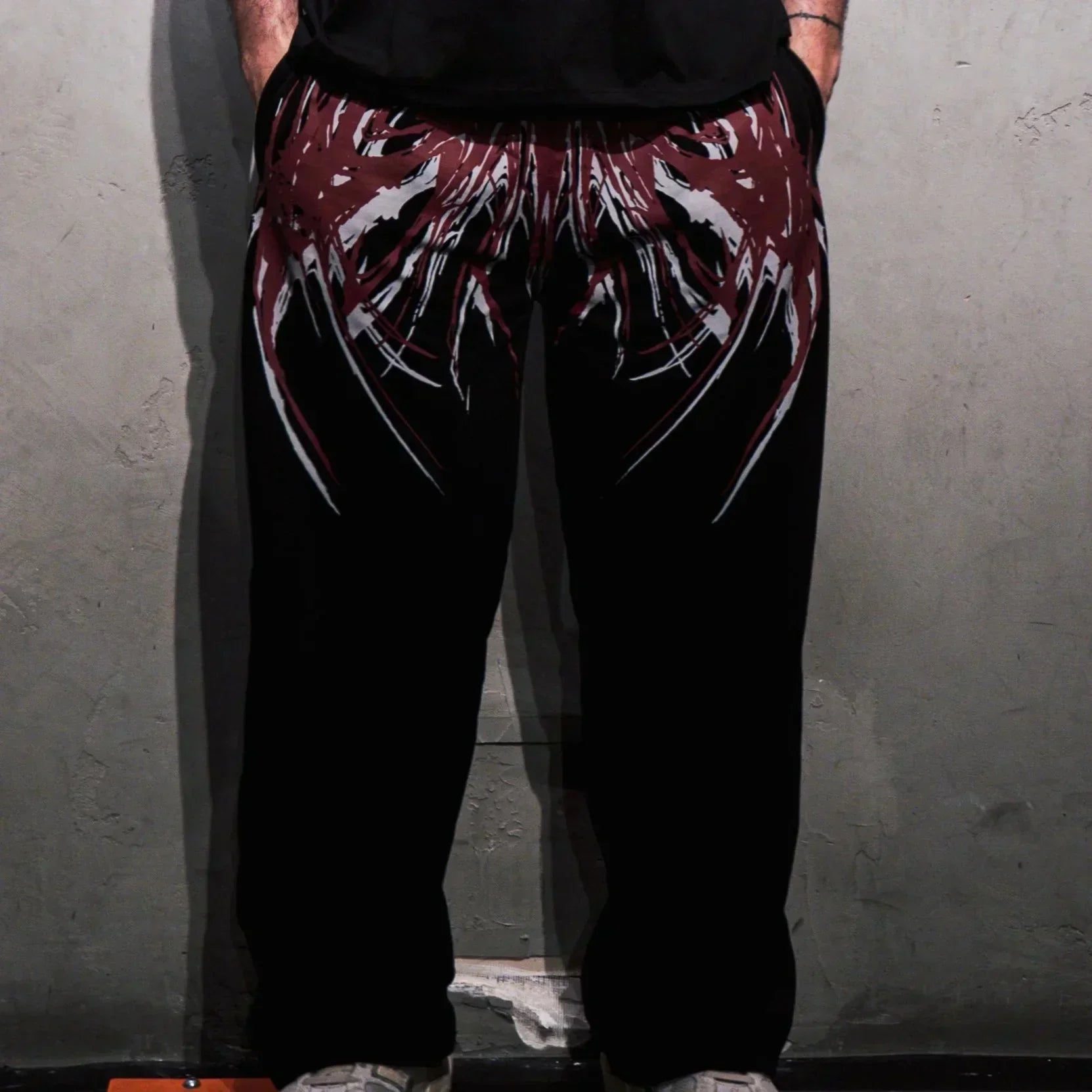 Unisex Streetwear Gym Pants Men Women Casual Drawstring Loose Fit Workout Wide Leg Trousers Jogger Alternative Fitness Fashion