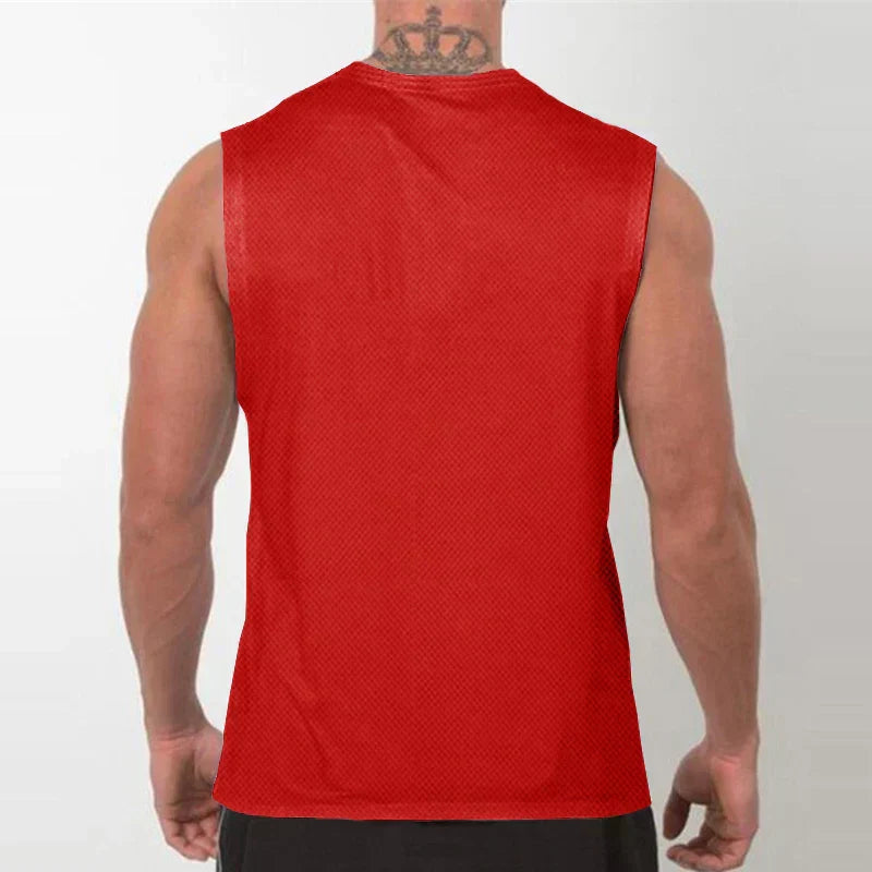 Mens Gym Tank Tops Animal Print Mesh Bodybuilding Clothing Fitness Sleeveless Shirt Quick Dry Basketball Jerseys Sports Vest