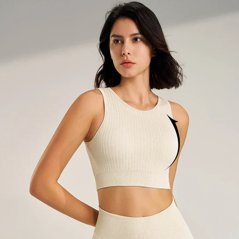 Women's sports fitness suit yoga running shock bra underwear slim leg lift hip tight base nine minutes trousers