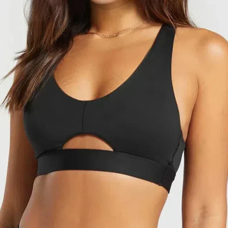 Women Sports Bra High Support Yoga Brassiere Padded Push Up Running Tank Top Workout Underwear