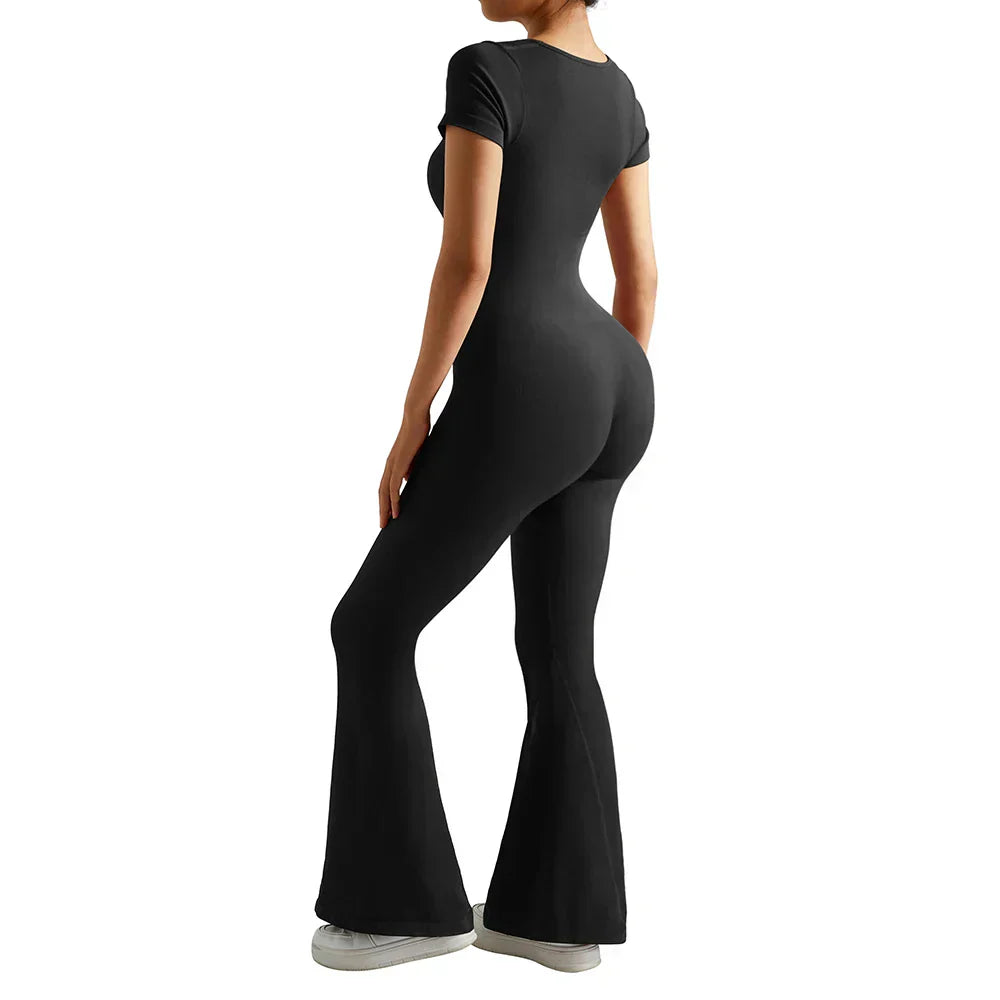 Gym Fitness Overalls Woman Sportswear Push Up Sporty  2024 Sport Sets Women Outfit Yoga Clothes Black Rompers Jumpsuits Women