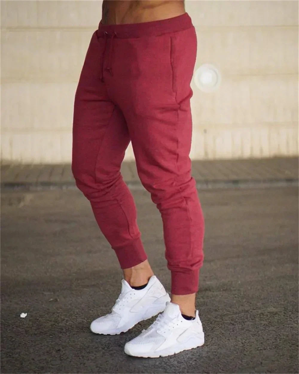 2022 Fashion Men Gyms Pure color Pants Joggers Fitness Casual Long Pants Men Workout Skinny Sweatpants Jogger Tracksuit Trousers